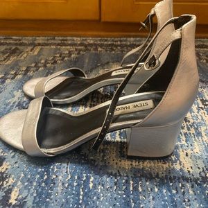 Steve Madden Silver Irene Sandals 8.5